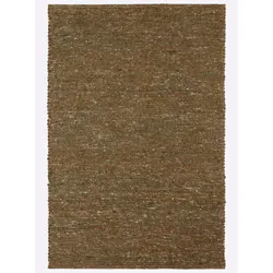 Teppich HEINE HOME Gr. 1, grün, H:12mm, Wolle, Wolle, Teppiche