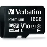 Verbatim microSDHC 16GB Class 10 + SD-Adapter