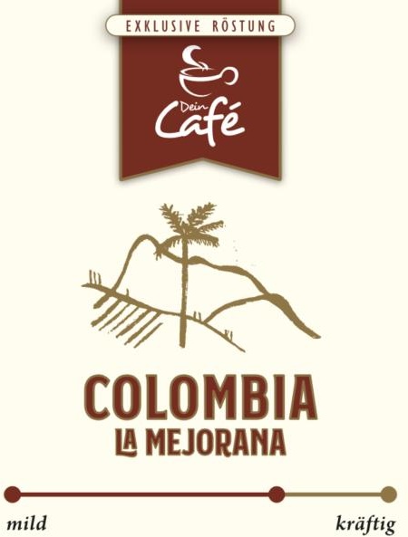 Dein Café - Colombia La Mejorana - Espresso - ABO (Mahlgrad: fein: Siebträgermaschine, ROK Espresso (2) / Menge: 1x 3kg) (Versand alle: 6 Wochen - jederzeit kündbar)