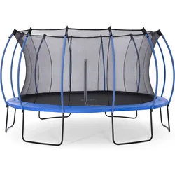 Plum Springsafe Trampolin Colours 426 cm mit Sicherheitsnetz, blau One Size