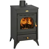 Prity - Stufa A Legna Camino Con Combustibile Solido K1r 9kw - Black