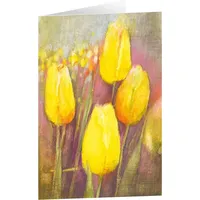 Adeo Kunstkarten "Gelbe Tulpen" 6 Stk.