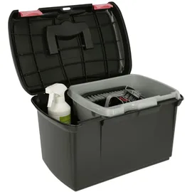 Covalliero Putzbox Arrezzo 40x25x24,5cm Schwarz/Fuchsia