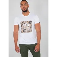 Alpha Industries T-Shirt »Alpha Industries Men - T-Shirts Camo Block T« Alpha Industries white