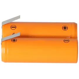 AccuCell Rasiererakku NiMH 2,4V 1200mAh mit Lötfahnen ersetzt Philips 138 10609