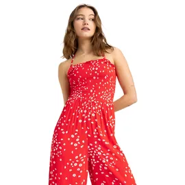 Roxy "Palm Groves", rot (poppy rot dancing ditsy), 100% Viskose, Overalls Jumpsuit