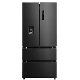 Hanseatic French Door HFD18983CWDBI, 190 cm hoch, 83 cm breit, Wasserspender schwarz