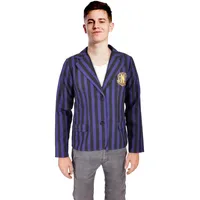 Ciao- Nevermore Academy Jacket school uniform costume disguise fancy dress boy girl official Wednesday Addams (Size S)