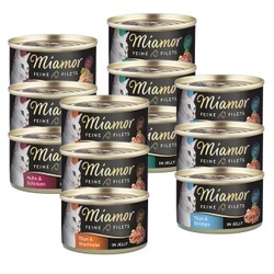 Miamor Feine Filets in Jelly Mixpaket 12x100g Mixpaket 1