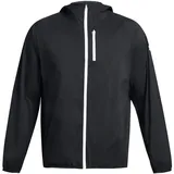 Under Armour Launch Lightweight Shell Jacke - Black / Black / White - XS