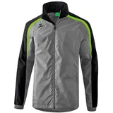 Erima Unisex Liga Line 2.0 Allwetterjacke, Grau Melange/Schwarz/Green Gecko, M EU
