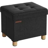 Sitzbank klappbar 32 x 40 x 33,5 cm mit Stauraum schwarz