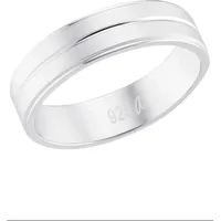 Amor Fingerring "Uni Chic" Gr. 50, silber (silberfarben), Fingerringe, Damen, 50, Silber 925 (Sterlingsilber), 4mm, Fingerring
