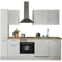 BASIC by Balculina Küchenzeile »Turin«, Breite 250 cm, wahlweise mit E-Geräten weiß