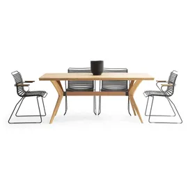 aea Esszimmertisch 90 x 70 x 90 cm braun