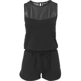 URBAN CLASSICS Ladies Tech Mesh Hot Jumpsuit - Schwarz