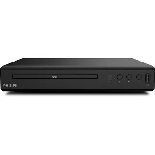 Philips DVD-Player TAEP200/20 - 2021 Modell - Für nahezu alle Disc-Formate - USB Media Link - Schwarz