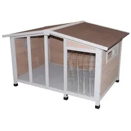 Kerbl Hundehütte Overview 134 x 92 x 82 cm Holz Braun