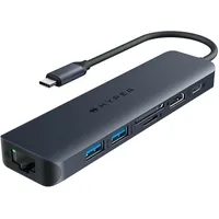 Hyper HyperDrive Next 7-Port USB-C Hub blau, USB-C 3.1 [Stecker] (HD4003GL)