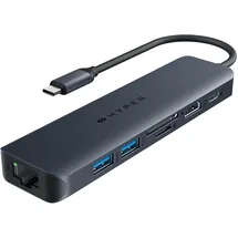 Hyper HyperDrive Next 7-Port USB-C Hub, blau, USB-C 3.1 [Stecker] (HD4003GL)