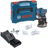 Bosch GKF 18V-8 Akku Kantenfräse 18 V 8,0 mm inkl. 1x Akku 4,0 Ah + Ladegerät + L-Boxx