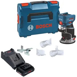 Bosch GKF 18V-8 Akku Kantenfräse 18 V 8,0 mm inkl. 1x Akku 4,0 Ah + Ladegerät + L-Boxx