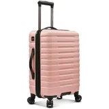 U.S. Traveler Boren Hartschalenkoffer aus Polycarbonat, robust, mit 8 Spinnrollen, Aluminiumgriff, Pink, Checked-Large 30-Inch, Boren Hartschalenkoffer aus Polycarbonat, robust, mit 8 Spinnrollen,