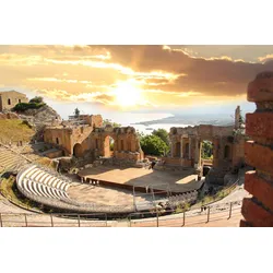 Fototapete PAPERMOON "Altes Theater", bunt, B:4,00m L:2,60m, Vlies, Tapeten