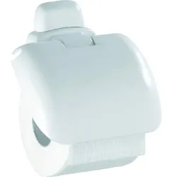 Toilettenpapierhalter Pur Kunststoff, weiß - weiß