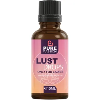 Pure Passion® Lust Drops für Frauen | natürlicher Begleiter mehr Sinnlichkeit 15 ml Tropfen zum Einnehmen