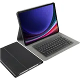 Cazy Hoes met Toetsenbord QWERTY - geschikt voor Samsung Galaxy Tab S9 Plus - Zwart (US, Samsung Galaxy Tab S10+, Samsung Galaxy Tab S9+), Tablet Tastatur, Schwarz