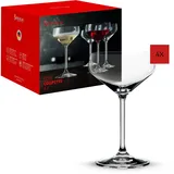 Spiegelau Coupette Gläser 290 ml, 4 Stück, Style, 4670188, Cocktailgläser aus Kristallglas, Sektschalen spülmaschinenfest