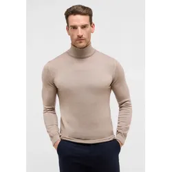 Strickpullover ETERNA, Herren, Gr. 3XL, braun (camel), 100% Wolle, casual, eng, Pullover