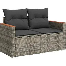 vidaXL Garten-Sofagarnitur 8-tlg. grau Akazie