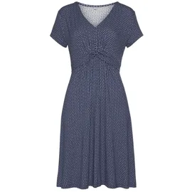 vivance by lascana Jerseykleid Shirtkleid Blau/Marine/Gemustert 44