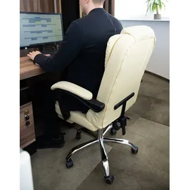 MT MALATEC Bürostuhl mit Fußstütze - beige Malatec 23287 - Beige