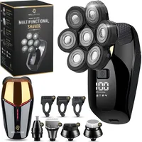 Wellshave 5-in-1 Elektrischer Rasierer für Herren - Barttrimmer, Nass-