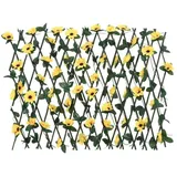 vidaXL Rankgitter mit Künstlichem Efeu 180 x 60 cm Gelb
