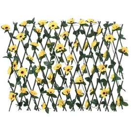 vidaXL Rankgitter mit Künstlichem Efeu 180 x 60 cm Gelb