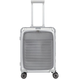 Travelite Next 4W Trolley With Front Bag S Silver