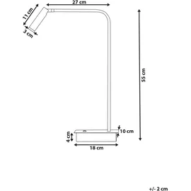 Beliani LAWSON Schwarz