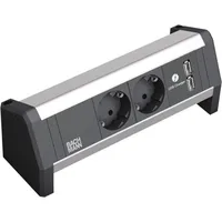 Bachmann 902.0192 DESK 1 Steckdoseneinheiten, 2-fach, A/A 15W