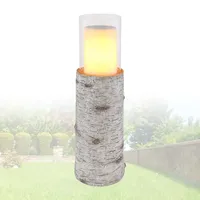 Bmf-versand Solarleuchte Garten Baumstamm Solarlampe Außen Außenleuchte Solar mit