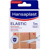 BEIERSDORF Hansaplast Pflaster Elastic Heftpflaster braun 1 m x 6 cm 10 St.