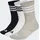 adidas 3er Pack Cushioned Sportswear Crew Socken Grau/Weiß/Schwarz 43-45
