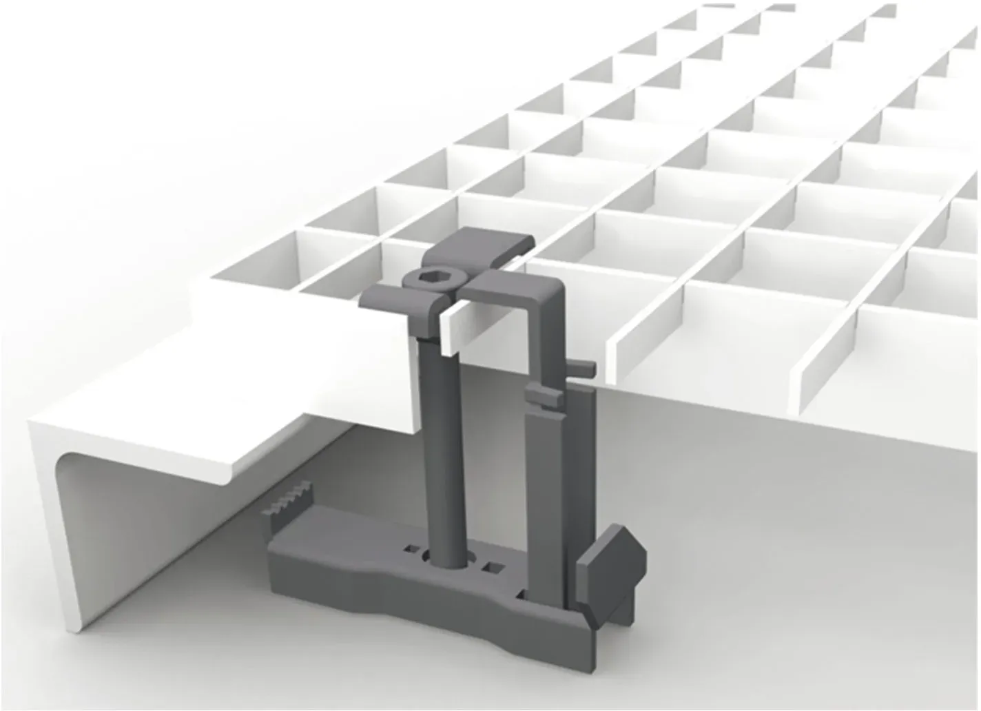 Befestigungsklemme für Maschenweite 33 x 33 mm