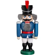 Seiffener Volkskunst eG Seiffener Volkskunst Nussknacker Husar blau