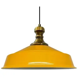 Bamyum Pendelleuchte Asletl-Knob, Metall, 41 cm, Gelbe Lampe