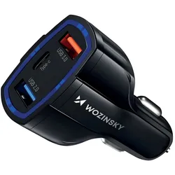 Autoladegerät USB x2 und USB C KFZ-Ladegerät