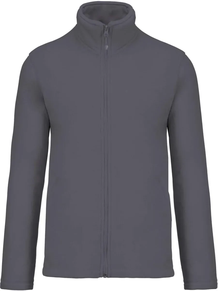 Kariban Herren Microfleece Jacke 'Falco' Fleece-Jacke K911 convoy grey L
